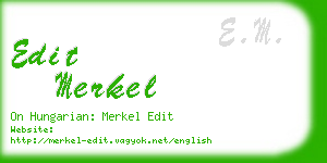 edit merkel business card